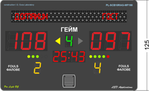 LED Scoreboard with Moving message